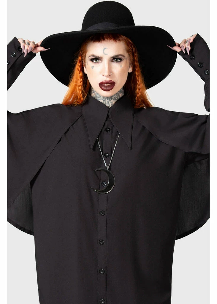 Killstar Tenebrus Shirt Black 4 Killstar Tenebrus Shirt Black - Image 2