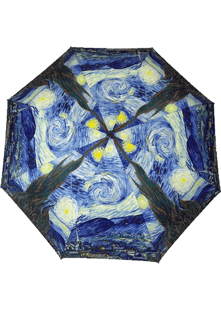 Loving Rain Van Gogh Starry Night Compact Umbrella 3 Loving Rain Van Gogh Starry Night Compact Umbrella