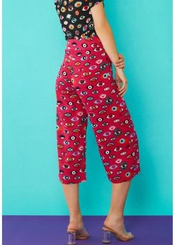 Minueto Eyes 70's Trousers Pink -KILLSTAR Sales Store minueto 211049 eyes trousers pink 1 1024x1024