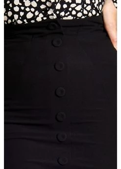 Miss Candyfloss Kamilla Lou 50's Pencil Skirt Black -KILLSTAR Sales Store miss candyfloss 1246pl black kamilla pencil skirt blk 2 1024x1024