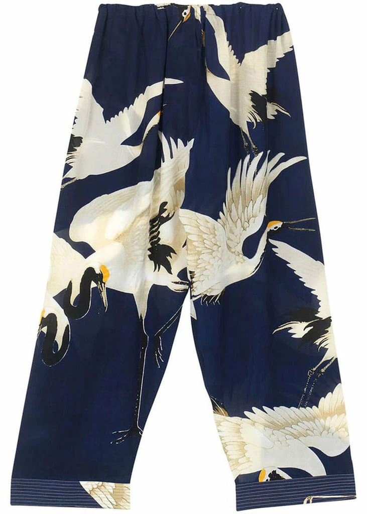 One Hundred Stars Stork Crepe Trousers Navy 5 One Hundred Stars Stork Crepe Trousers Navy - Image 3