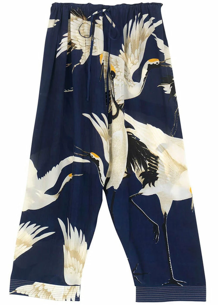 One Hundred Stars Stork Crepe Trousers Navy 4 One Hundred Stars Stork Crepe Trousers Navy - Image 2