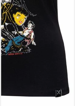 Queen Kerosin Wasp Queen 50's Girlie T-Shirt Black -KILLSTAR Sales Store queen kerosin QK4215358360 wasp queen tshirt blk 2 5dd26bb9 6a5c 4de3 9d53 b5be4844e805 1024x1024