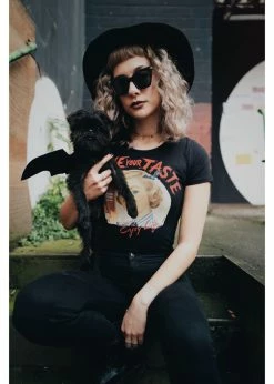 Queen Kerosin Blood Girly T-Shirt Black -KILLSTAR Sales Store queen kerosin QKI11004 blood tshirt blk 5 1024x1024