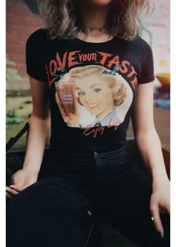 Queen Kerosin Blood Girly T-Shirt Black -KILLSTAR Sales Store queen kerosin QKI11004 blood tshirt blk 6 1024x1024