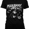 Retro Movies Batman Peekaboo Girly T-Shirt Black -KILLSTAR Sales Store retro movies BAT022 H45 12 batman peekaboo blk 0 1024x1024