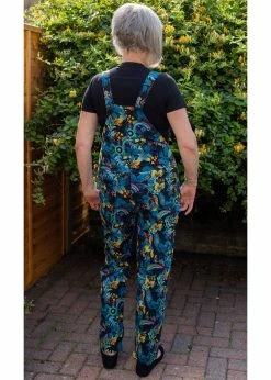 Run And Fly Dinosaur Rainbow 60's Dungarees Black 7 Run And Fly Dinosaur Rainbow 60's Dungarees Black -KILLSTAR Sales Store run and fly JM2017 dinosaur rainbow dungarees blk 1 1024x1024