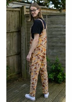 Run & Fly Magic Mushroom 70's Dungarees Grey -KILLSTAR Sales Store run and fly JM2081 magic mushroom dungarees grey 1 1024x1024