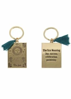 Succubus The Sun Tarot Keyring Green